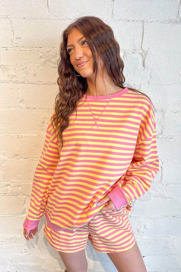 The Weekend Edit Long Sleeve Top, Long Sleeve Top, Tops, Sets, Matching Set, Two Piece Set, Loungewear, Lounge Set, Adeline Boutique, Dallas Boutique, Spring Styles, Women's Boutique