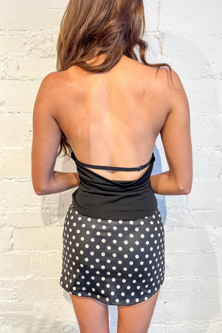 Polka Dot Micro Mini Skirt, Mini Skirt, Polka Dot Skirt, Mini Skirt