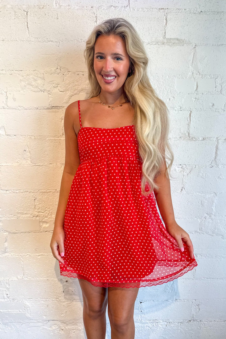 Polka Pop Dress, Polka Dot Dress, Dresses, Summer Dress, Summer Styles, Adeline Boutique, Dallas Boutique