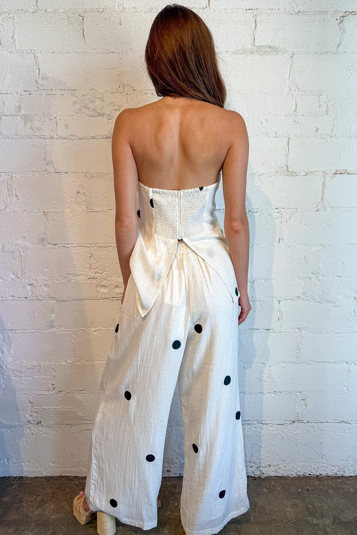 Polka dot matching set, matching set, polka dot, polka dot pants 