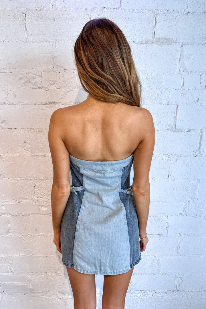 Prairie Fade Dress, Denim Dress, Rodeo, Adeline Boutique, Dallas Boutique, Dresses, Denim Dress