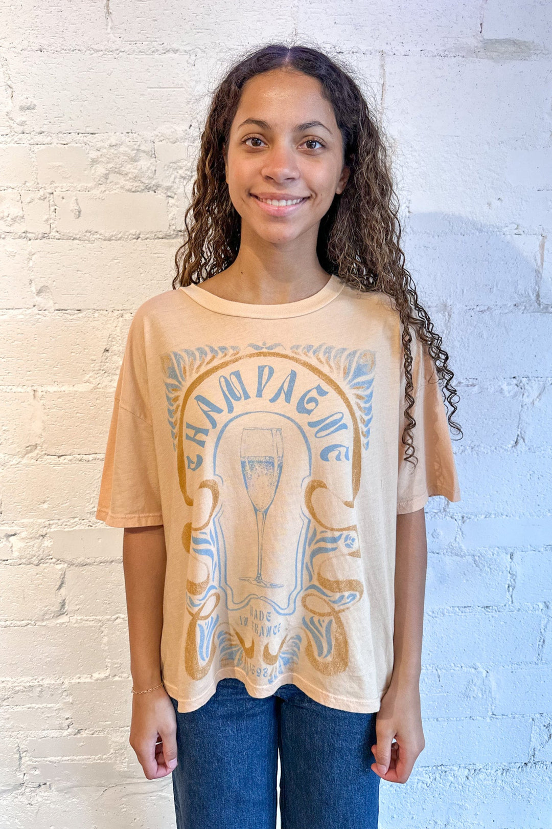 Project Social Champagne Made In France Graphic Tee, Graphic Tee, Adeline Boutique, Tee, Graphic