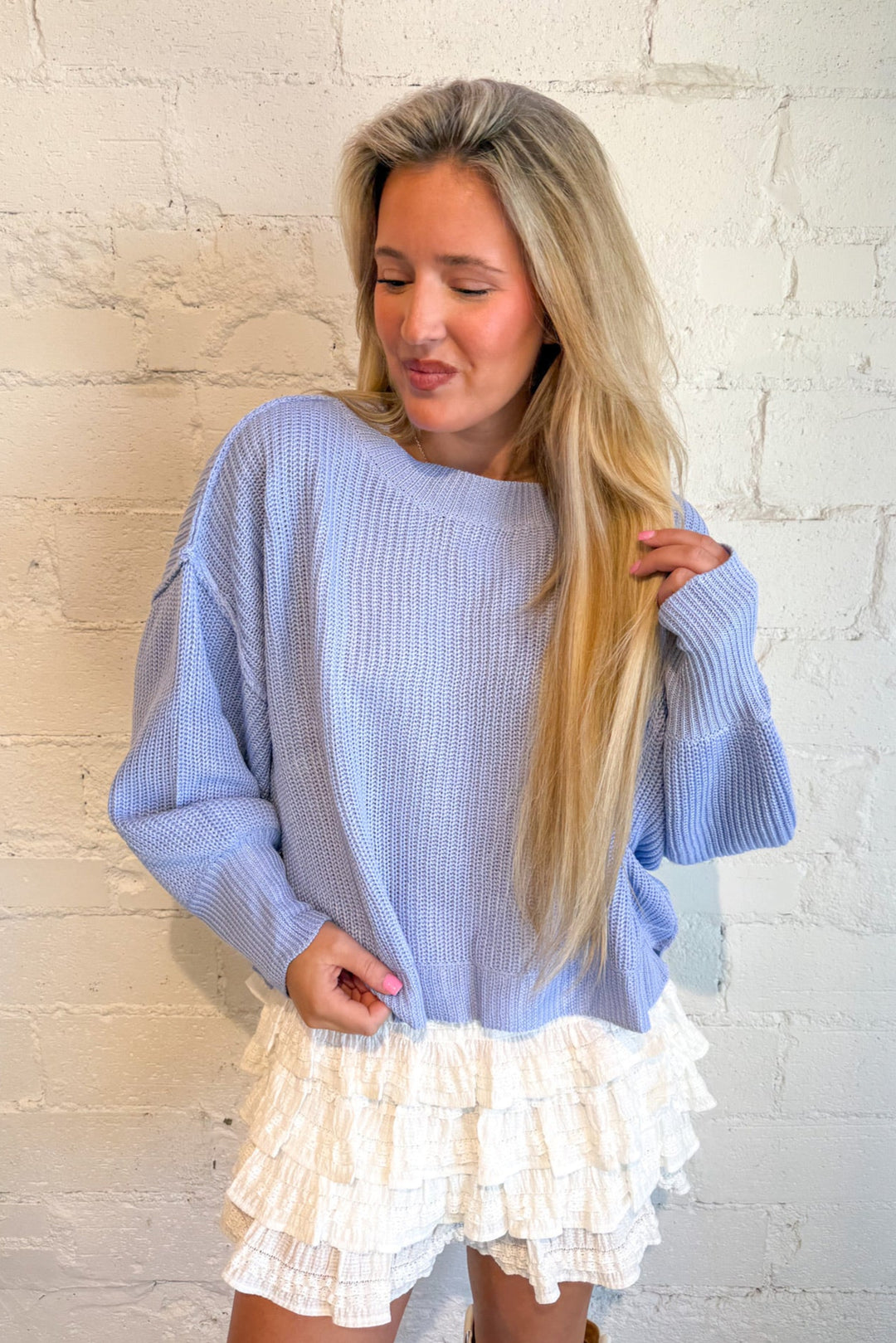 Pull Over Knit Sweater, Sweater, Pull Over Sweater, Winter Styles, Adeline Boutique, Dallas Boutique, Tops, Long Sleeve Tops