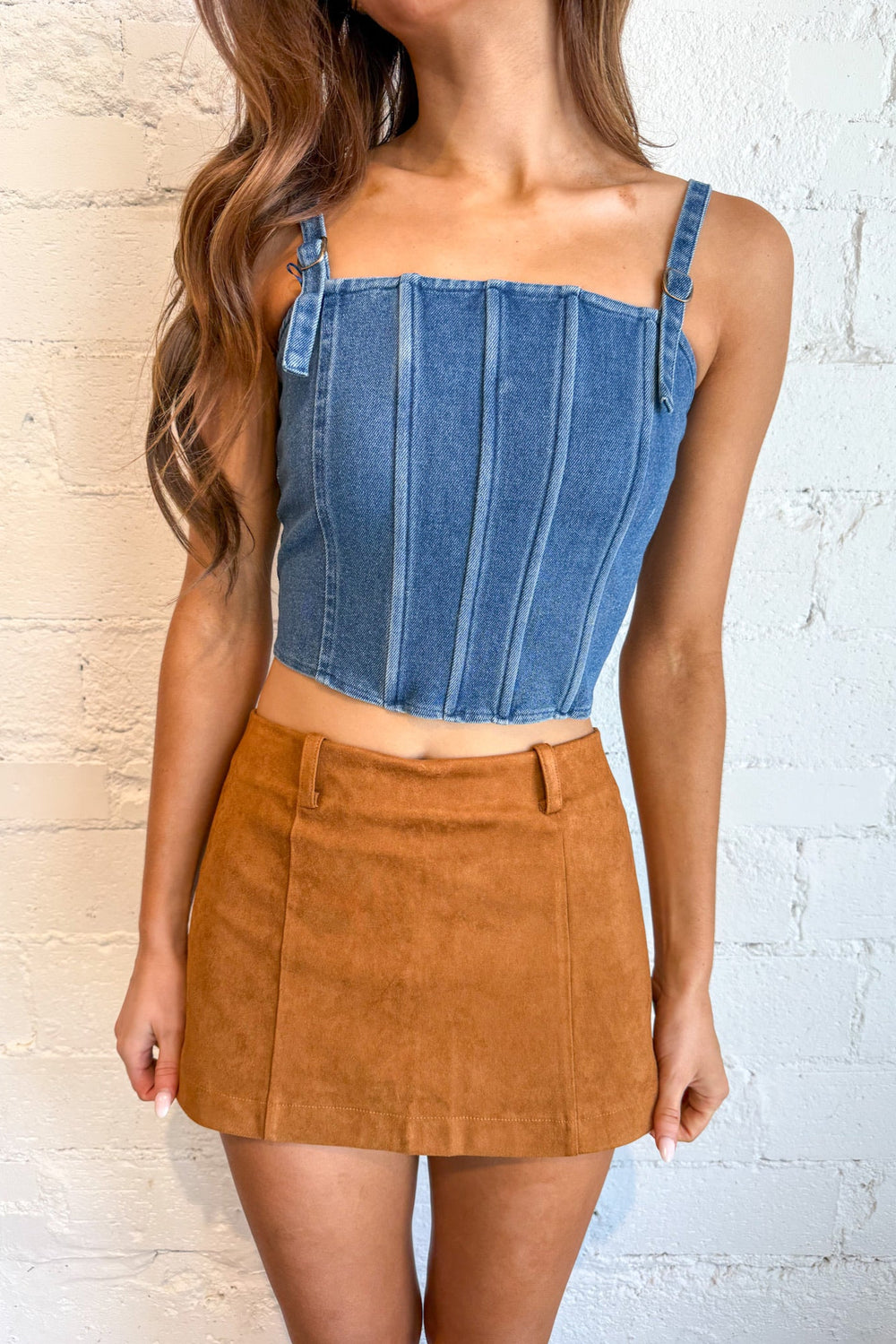 Pumpkin Spice Mini Skort, Mini Skort, Suede Mini Skirt, Bottoms, Fall Outfits, Country Concert Outfit, Rodeo Outfit, Adeline Boutique, Dallas Boutique, Boutique Clothing