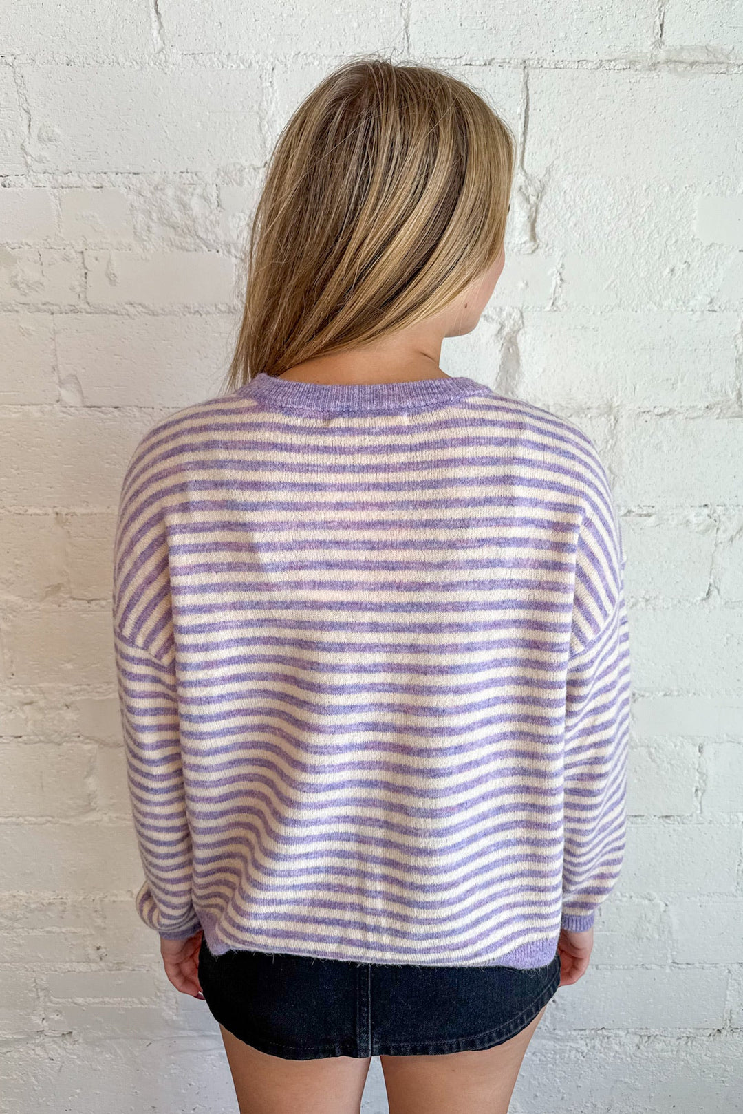 Haley Stripe Knit Top, Sweater, Striped, Sweater, Knit Tops, Long Sleeve Tops, Adeline Boutique, Dallas Boutique, Women's Boutique