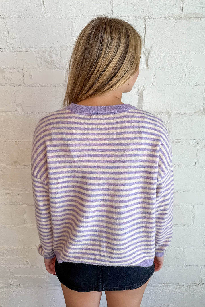 Haley Stripe Knit Top, Sweater, Striped, Sweater, Knit Tops, Long Sleeve Tops, Adeline Boutique, Dallas Boutique, Women's Boutique