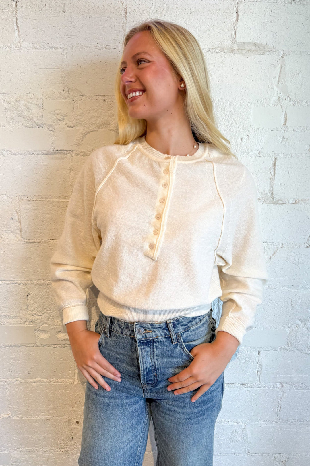 Ready For A Breeze Crop Sweater, Adeline Boutique, Dallas Boutique, Long Sleeve, Knit Long Sleeve, Fall Styles