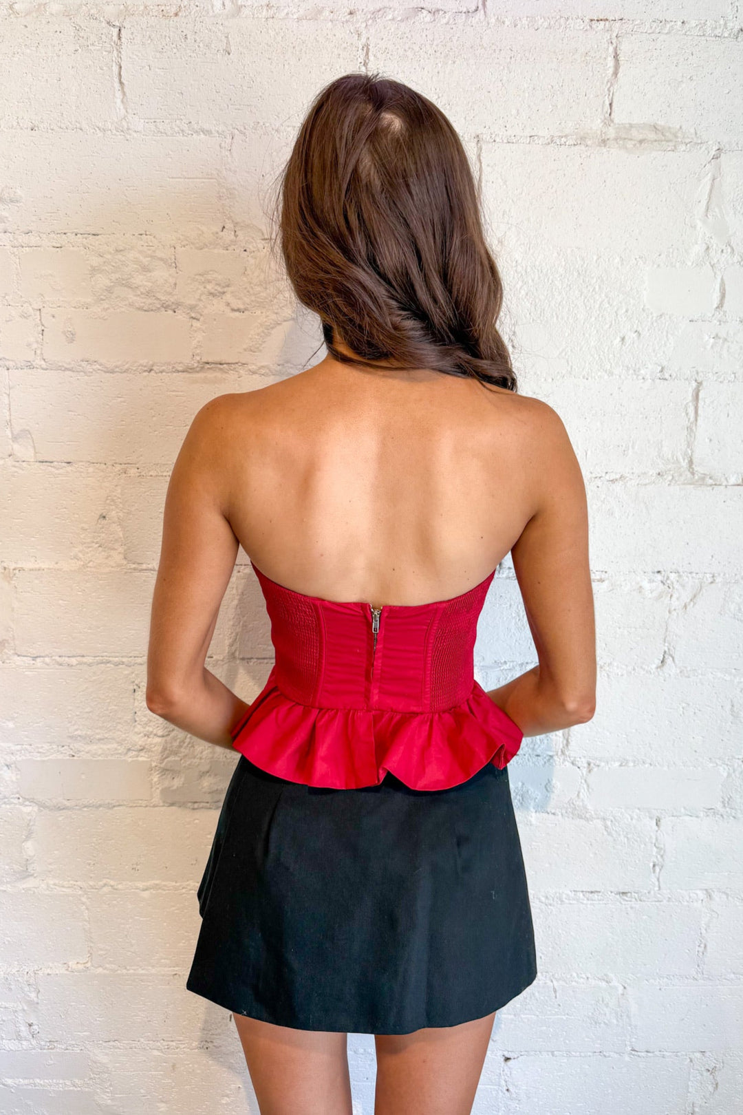 Cinnamon Sky Top, Strapless Top, Tops, Game Day Styles, Adeline Boutique, Dallas Boutique