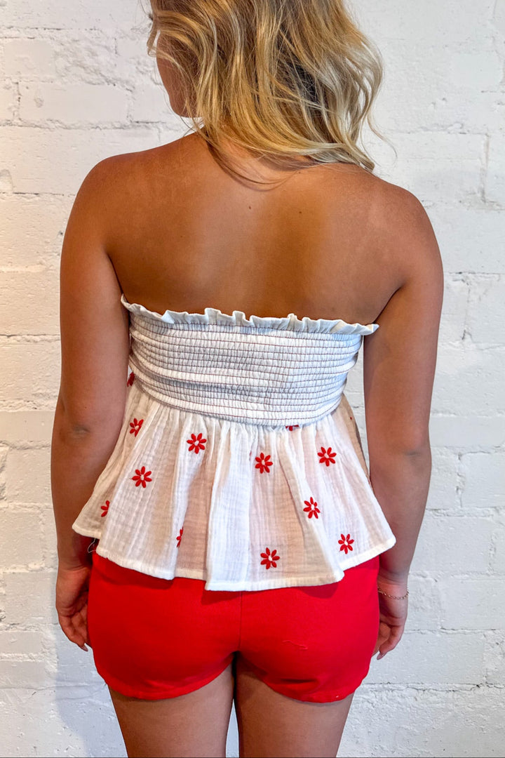 Denim Wrap Skort, Skort, Skirt, Bottoms, Adeline Boutique, Spring Outfit, Dallas Boutique, Denim