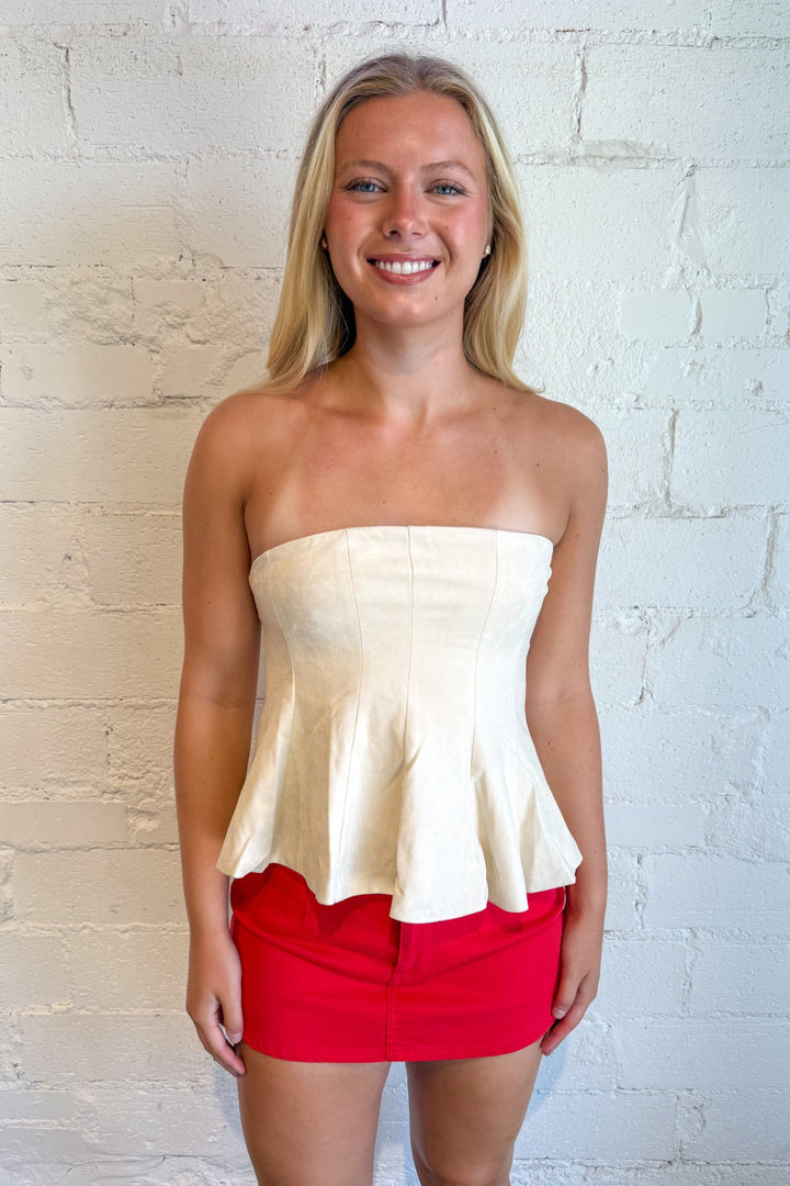 Gigi Skirt, Denim Skirt, Mini skirt, Game Day Outfits, Denim, Bottoms, Adeline Boutique, Dallas Boutique, Boutique Clothing