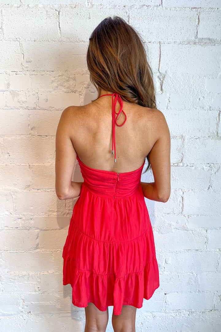Izzy Halter Mini Dress, Halter Dress, Summer Dresses, Summer Styles, Adeline Boutique, Dallas Boutique, Boutique Dresses, Vacation Styles