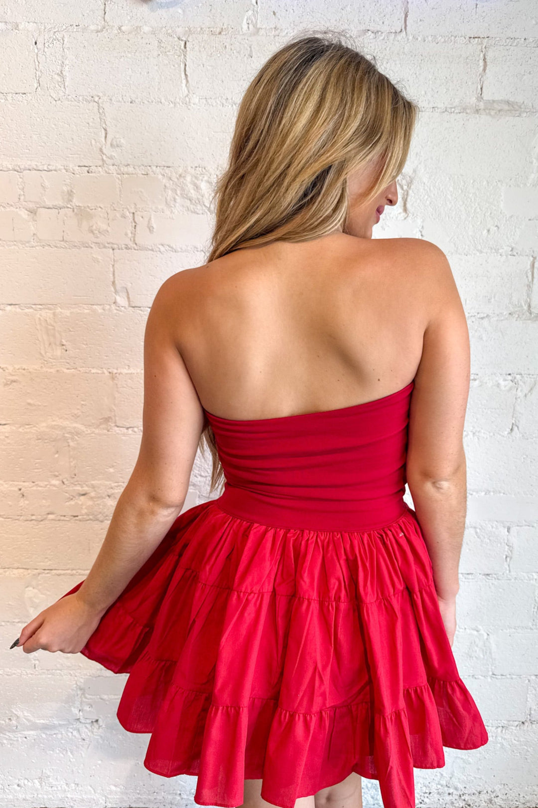 Red Poppy Delaney Mini Dress, Mini Dress, Game Day, Summer Dresses, Adeline Boutique, Dallas Boutique, Boutique Dresses