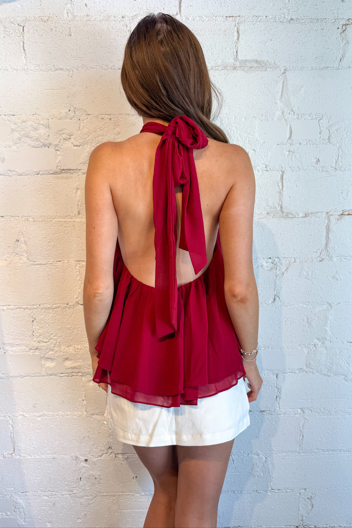 womens top, dallas boutique, womens going out top, pink top, pink halter top, halter top  