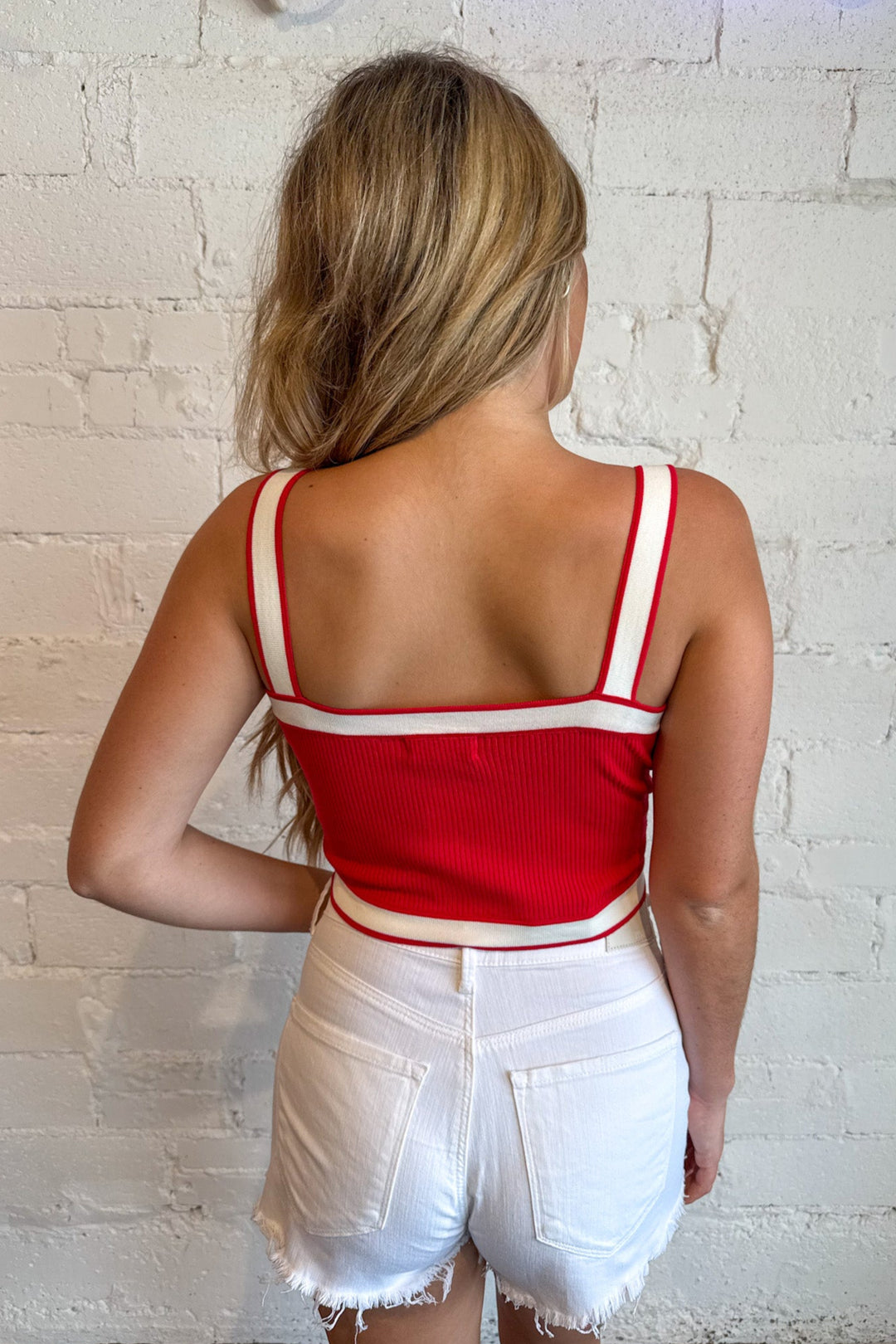 Split Second Top, Crop Top, Adeline Boutique, Game Day, Game Day Outfits, Tank Top, Dallas Boutique, Boutique Shopping