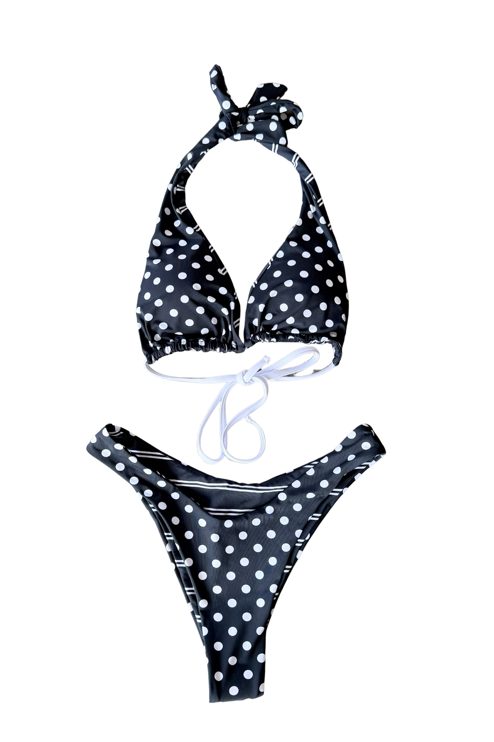 Reversible Stripe/Polka Dot Bikini Top, top, tops, swim, swimsuit, swimwear, bikini, dallas boutique, boutique, adeline boutique