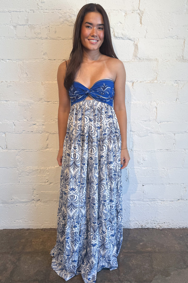 Riyadh Border Maxi Dress, adeline boutique, dallas boutique, boutique