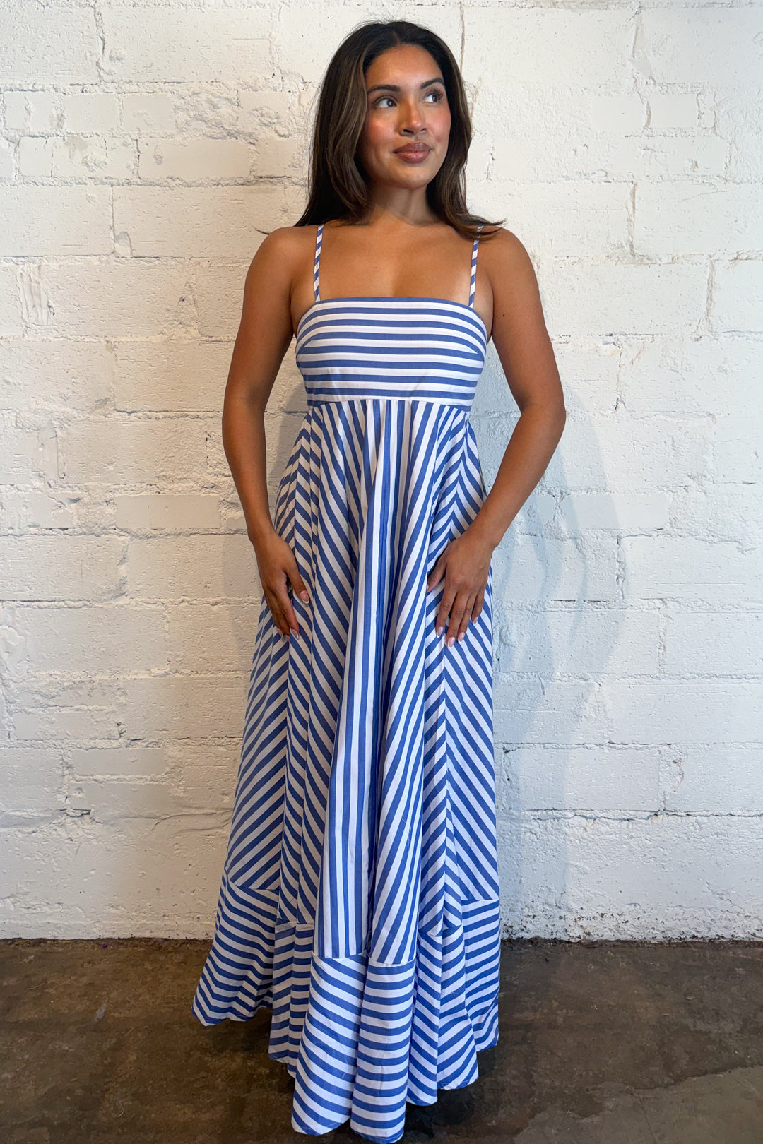 Ruby Tide Dress Blue, adeline boutique, dallas boutique, boutique