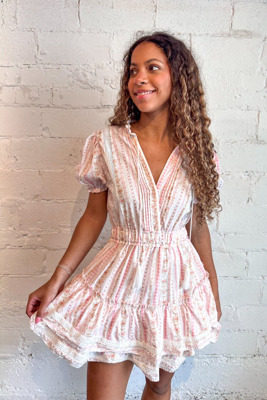 Ruffle Blossom Mini Dress, Babydoll Dress, Adeline Boutique, Summer Dresses, Dallas Boutique, Boutique Dresses
