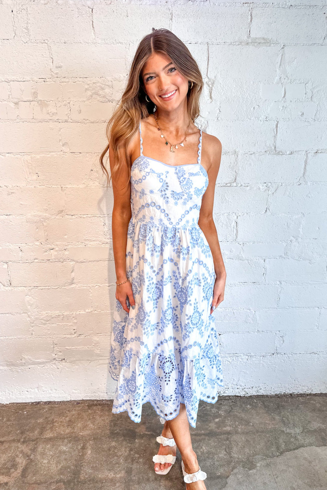 Salty Breeze Midi Dress, Midi Dress, Adeline Boutique, Dallas Boutique, Summer Dresses, Brunch Dress, 