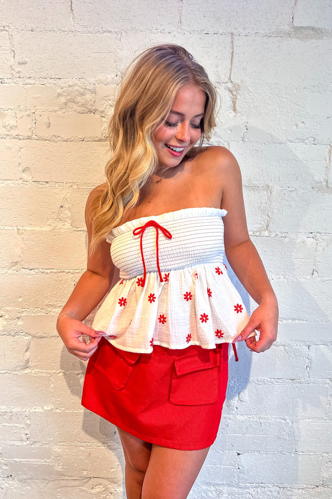 Sangria Sunset Strapless Top, Tube Top, Adeline Boutique, Dallas Boutique, Summer Styles, Summer Tops, Tops