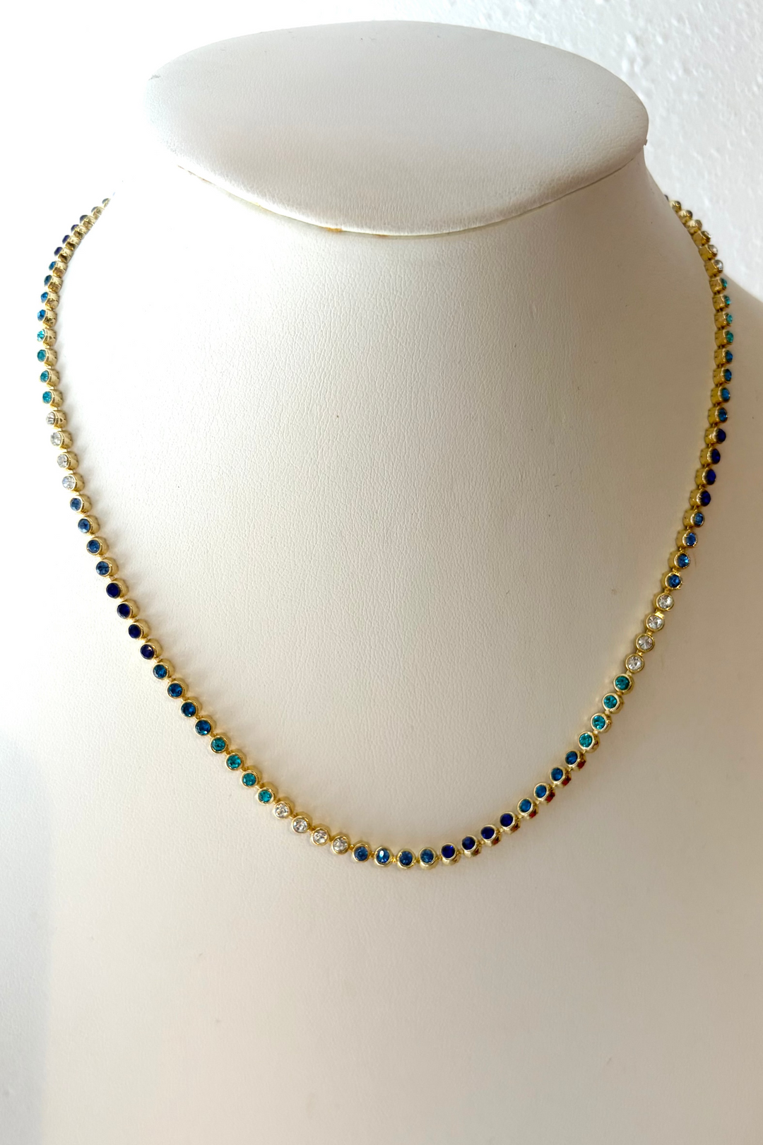 Sapphire CZ Necklace, adeline boutique, dallas boutique, boutique