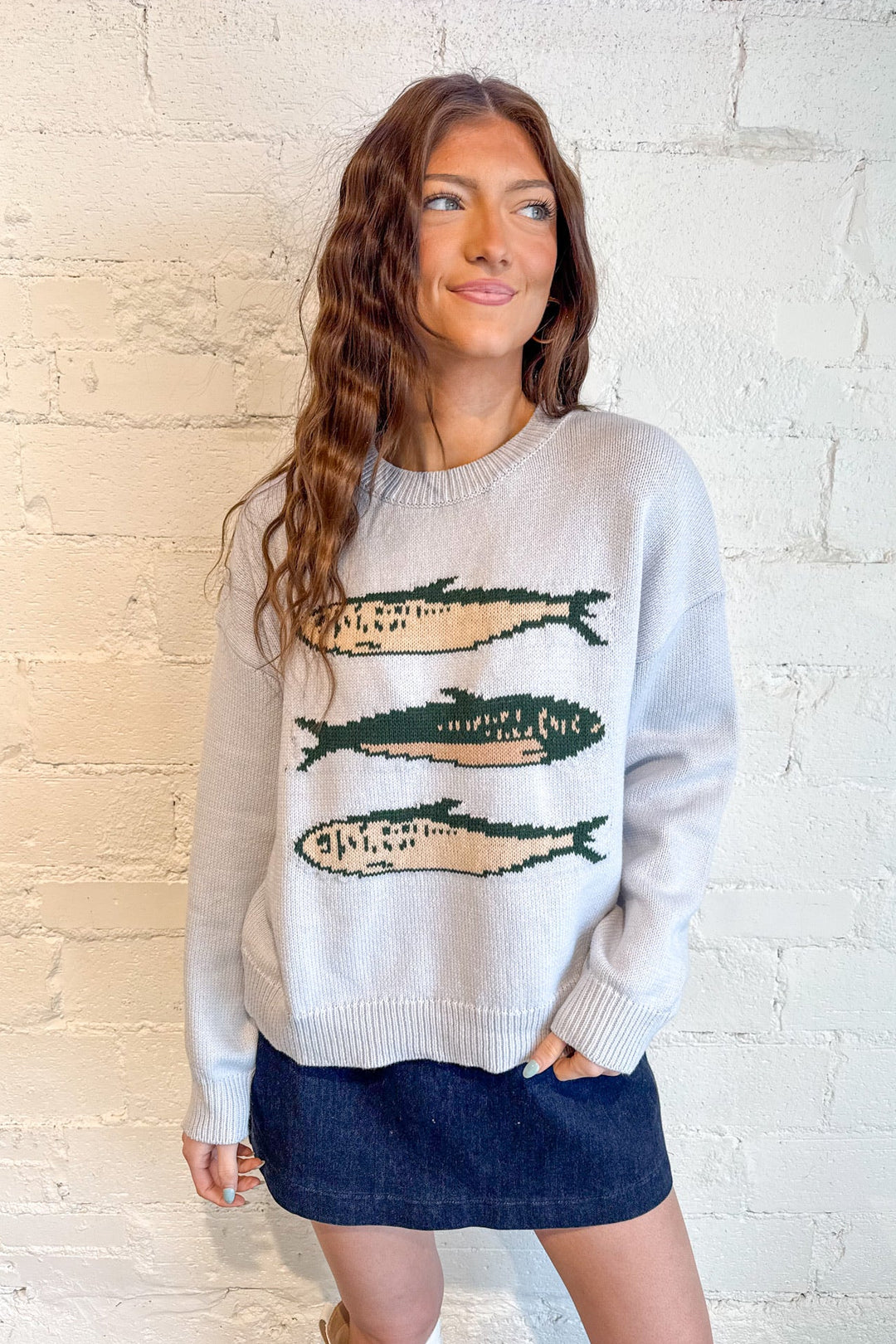 Sardines Sweater, Sweaters, Tops, Knit Sweaters, Adeline Boutique, Dallas Boutique, Knit Tops
