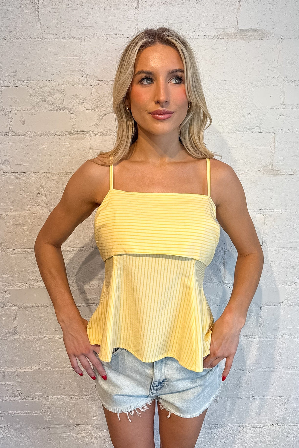 Scarlett Striped Top, Striped Tops, Tank Tops, Spring and Summer Tops, Adeline Boutique, Dallas Boutique, Vacation Styles, Striped Tank
