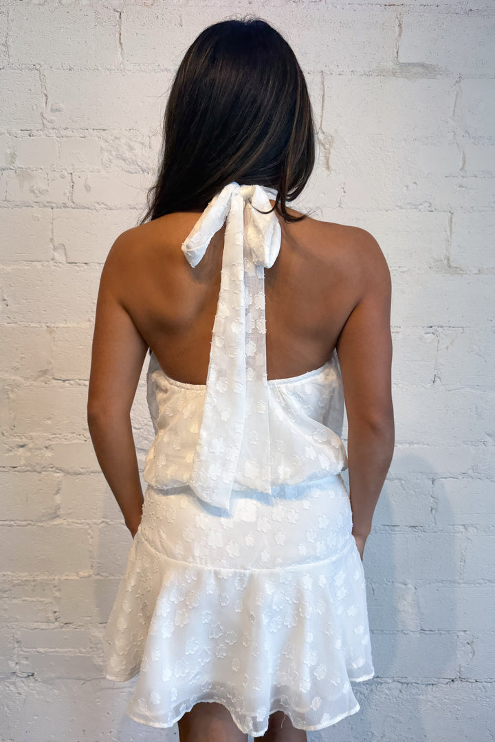 Seaside Breeze Dress White Back, adeline boutique, dallas boutique, boutique