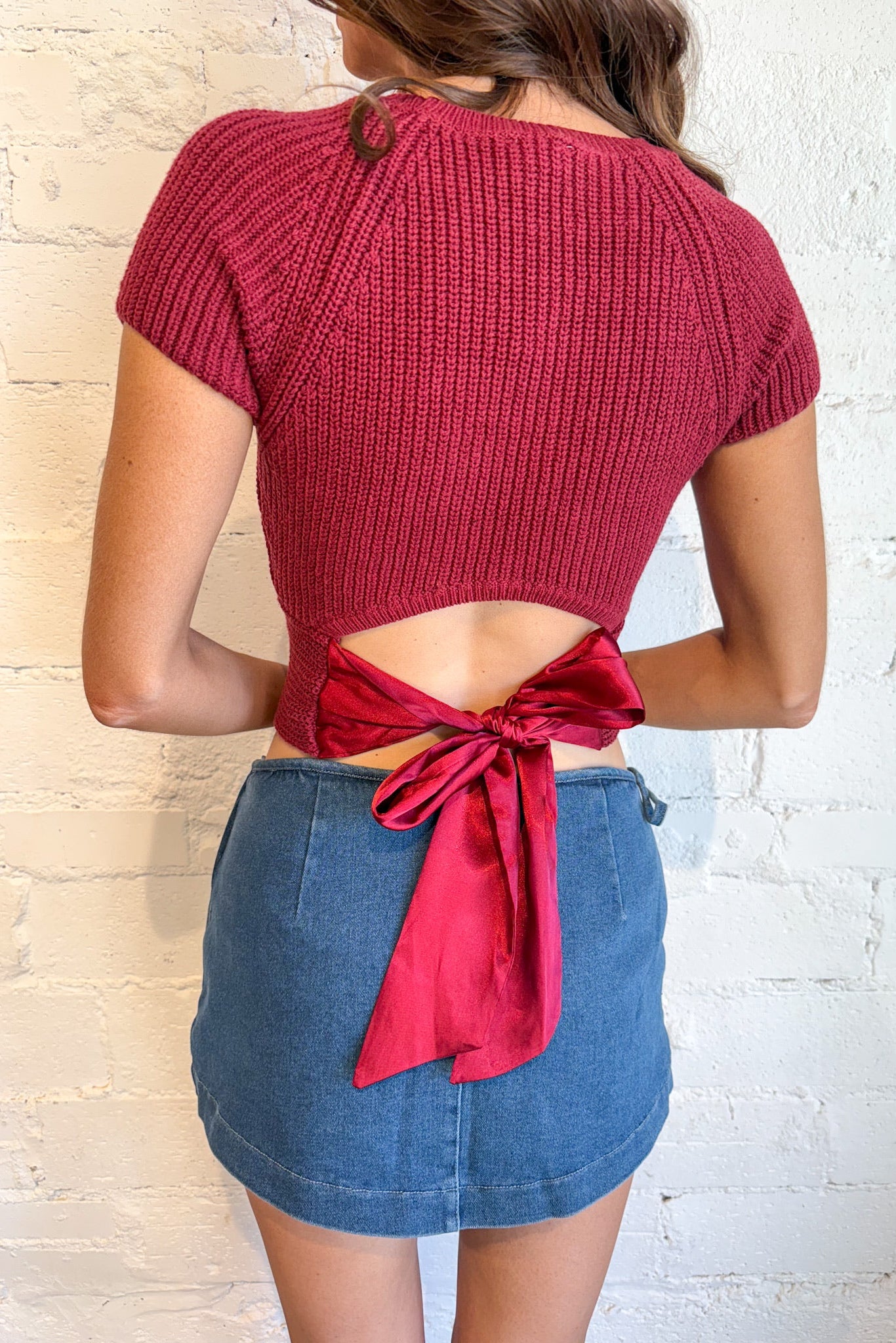 Selena Denim Wrap Skirt – Adeline