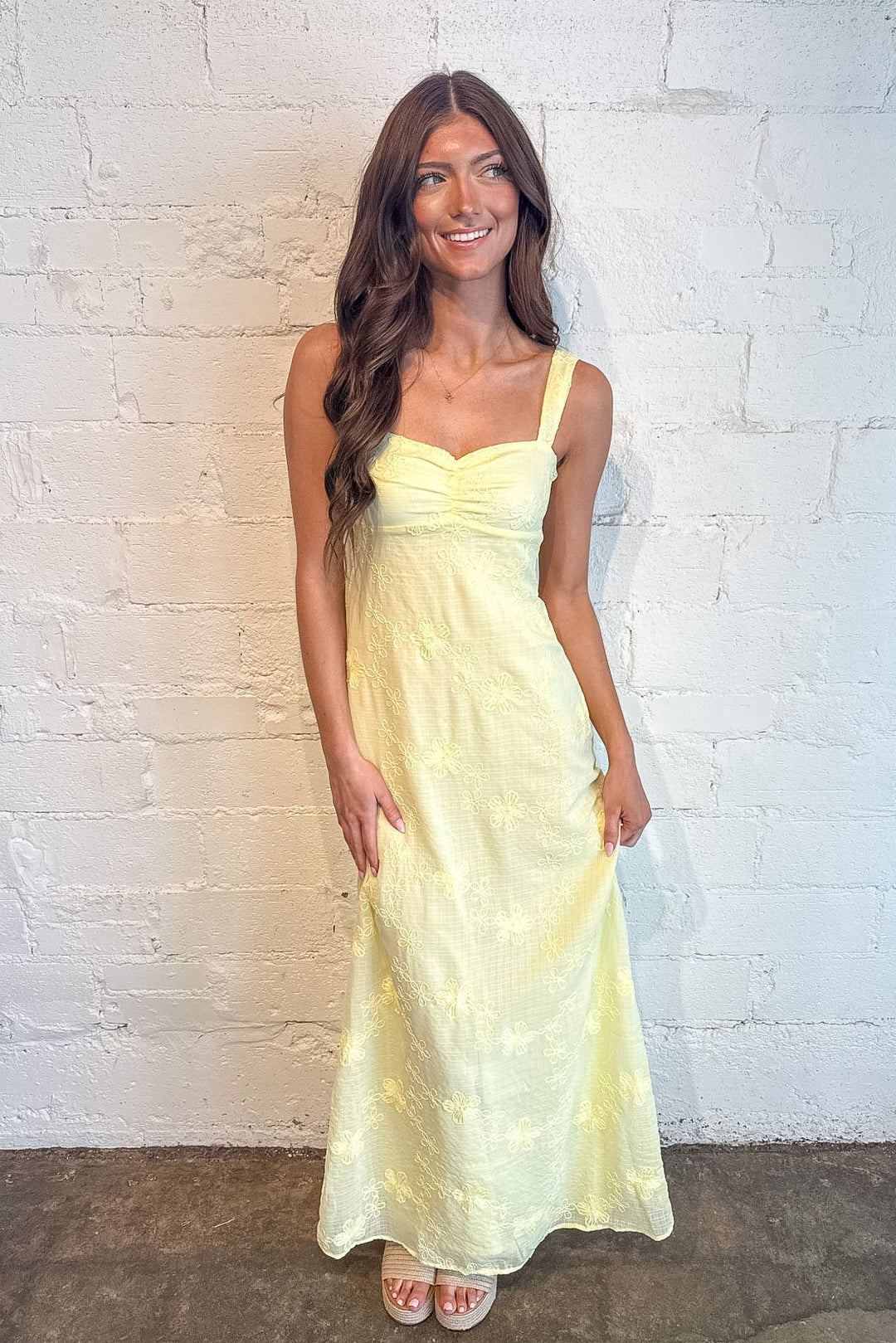 Serenity Maxi Dress, Yellow Maxi Dress, Maxi Dress, Spring and Summer Dresses, Wedding Guest Dress, Easter Dress, Maxi, Adeline Boutique, Dallas Boutique, Boutique Dresses