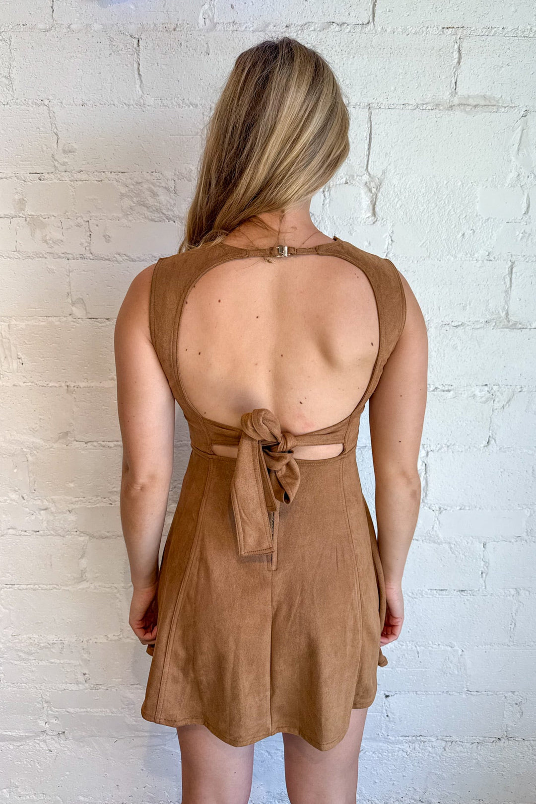 Slick & Suede Mini Dress Slick & Suede Mini Dress