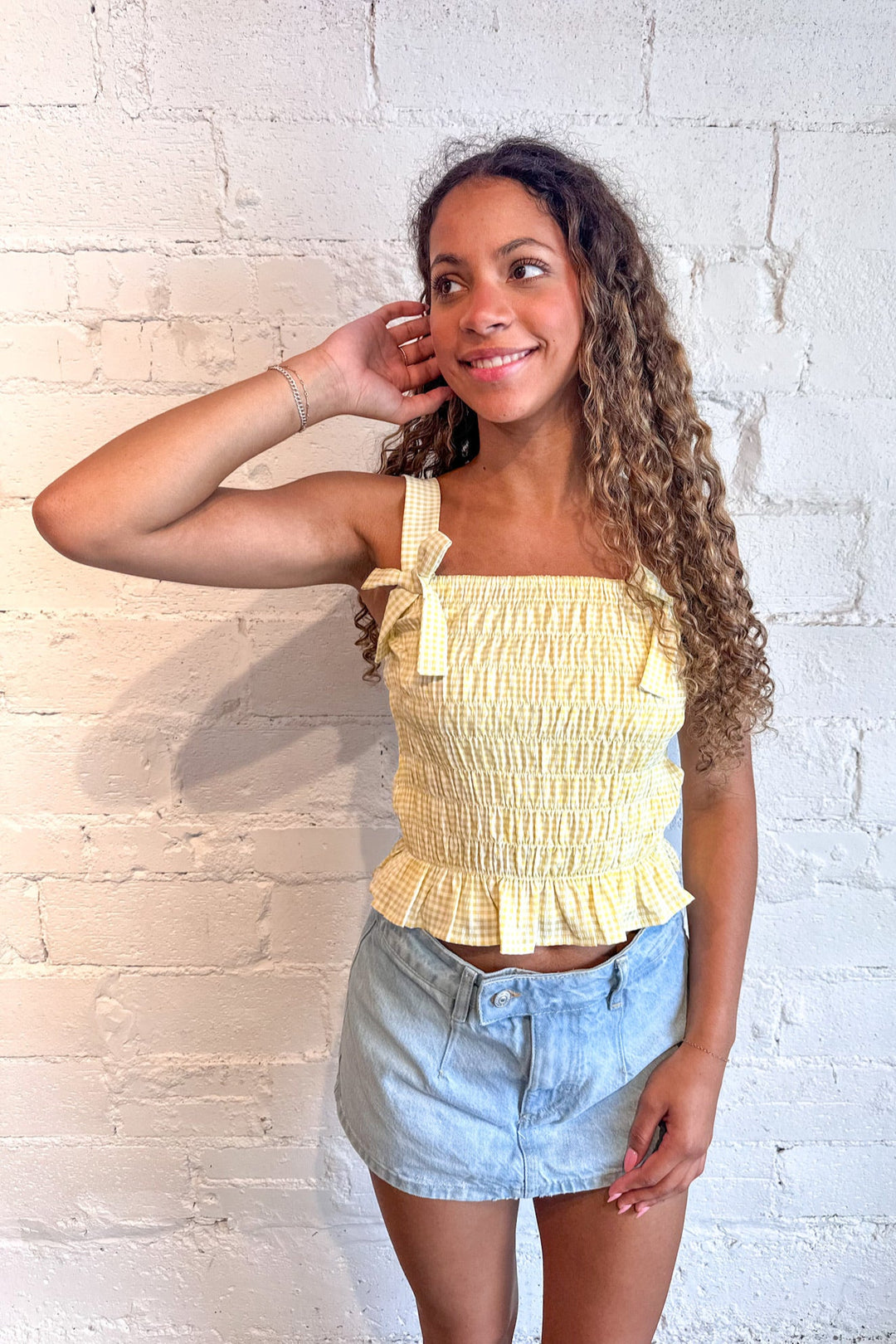Smocked Sunshine Top, Summer Top, Tops, Adeline Boutique, Dallas Boutique, Summer Styles