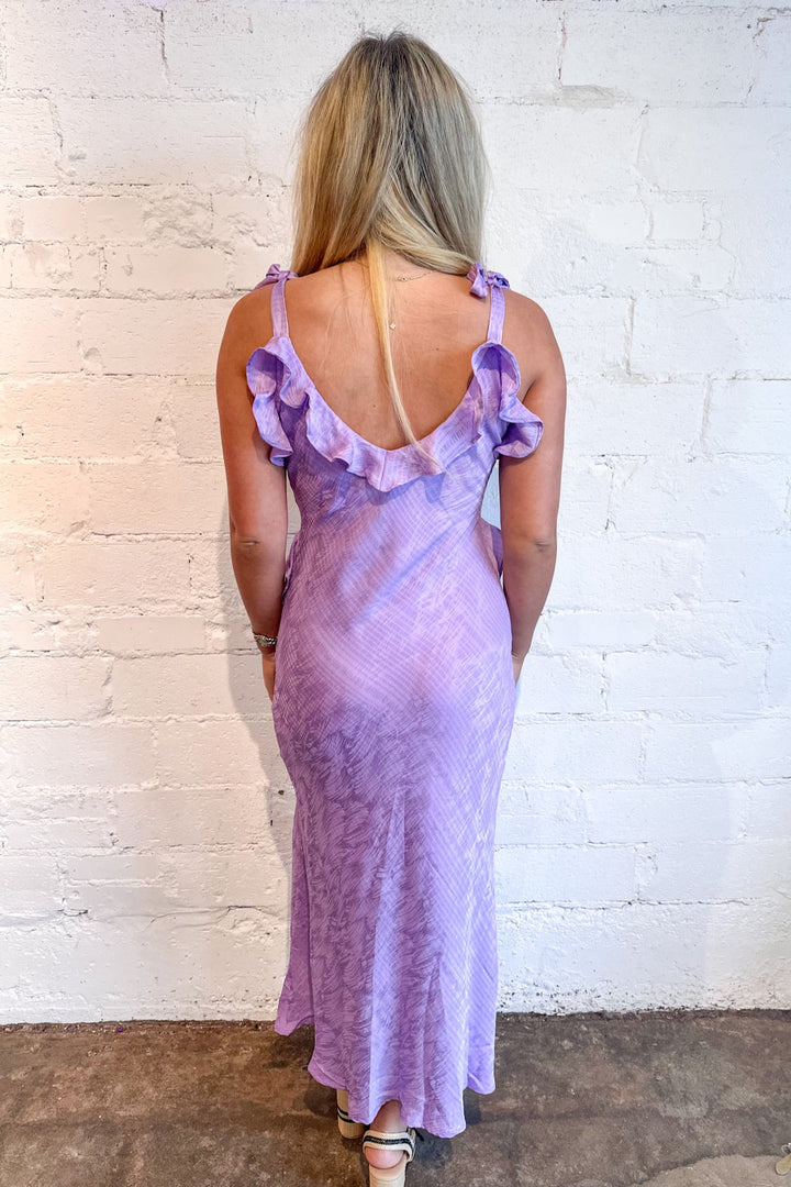 Sorbae Ruffle Maxi Dress, Maxi Dress, Wedding Guest Dress, Adeline Boutique, Dallas Boutique, Spring Dress