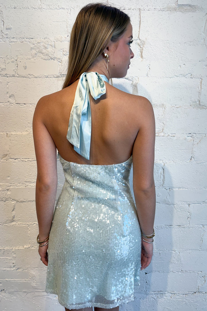 Spotlight Dress Pink Back Mint, adeline boutique, dallas boutique, boutique