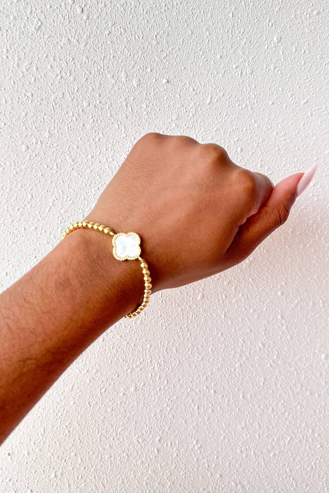 Stainless Steel Single Clover Bracelet, Bracelet, Jewelry, Adeline Boutique, Dallas Boutique, Boutique Jewelry, Gift Idea