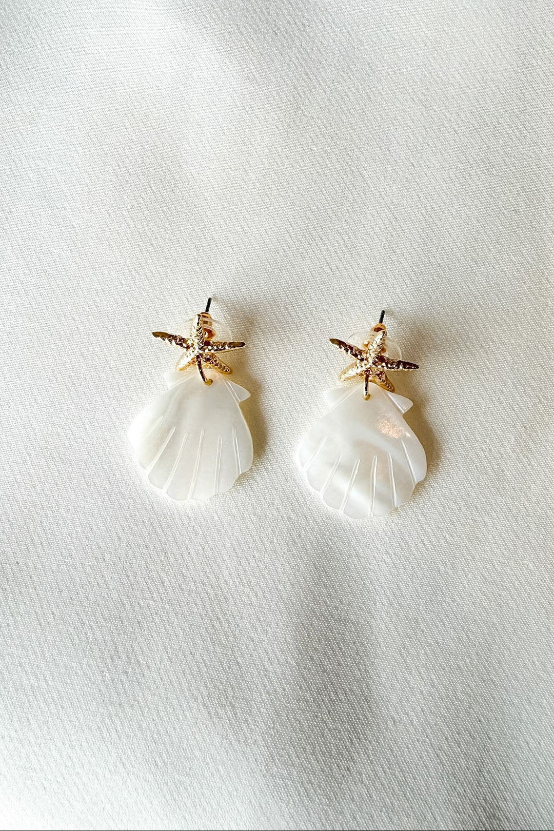 Starfish and Shell Earrings, Earrings, Jewelry, Vacation Jewelry, Adeline Boutique, Dallas Boutique