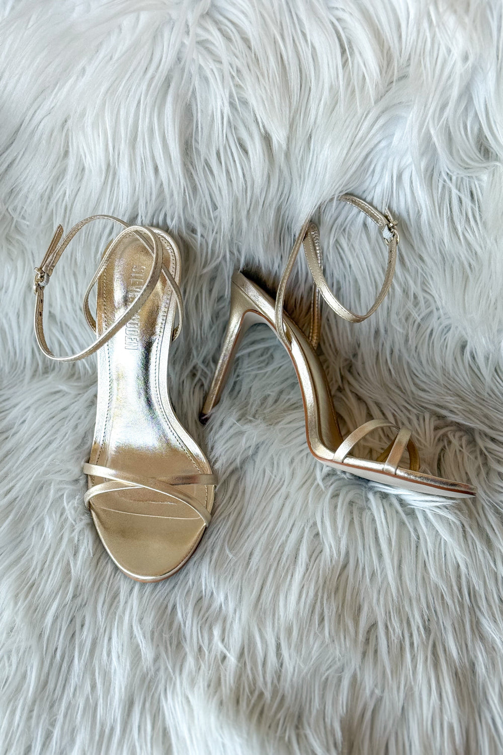 Steve Madden Jypsey Gold Heel, gold Heels, Heels, Hoco Shoes, Homecoming Shoes, Adeline Boutique, Dallas Boutique, Boutique Shoes