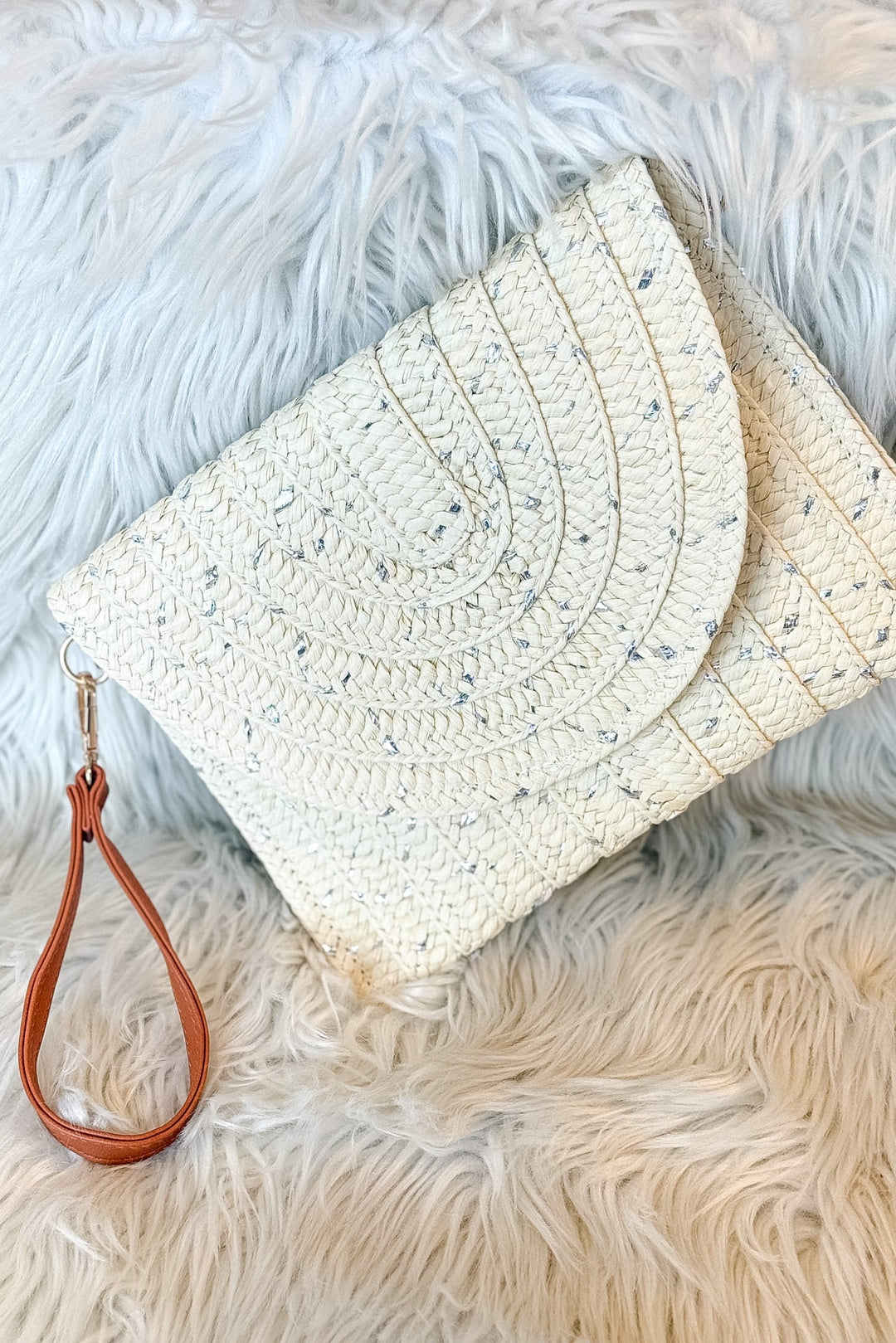Straw Metallic Clutch, Accessories, Bags, Purse, Beach Bag, gift Ideas, Adeline Boutique, Dallas Boutique