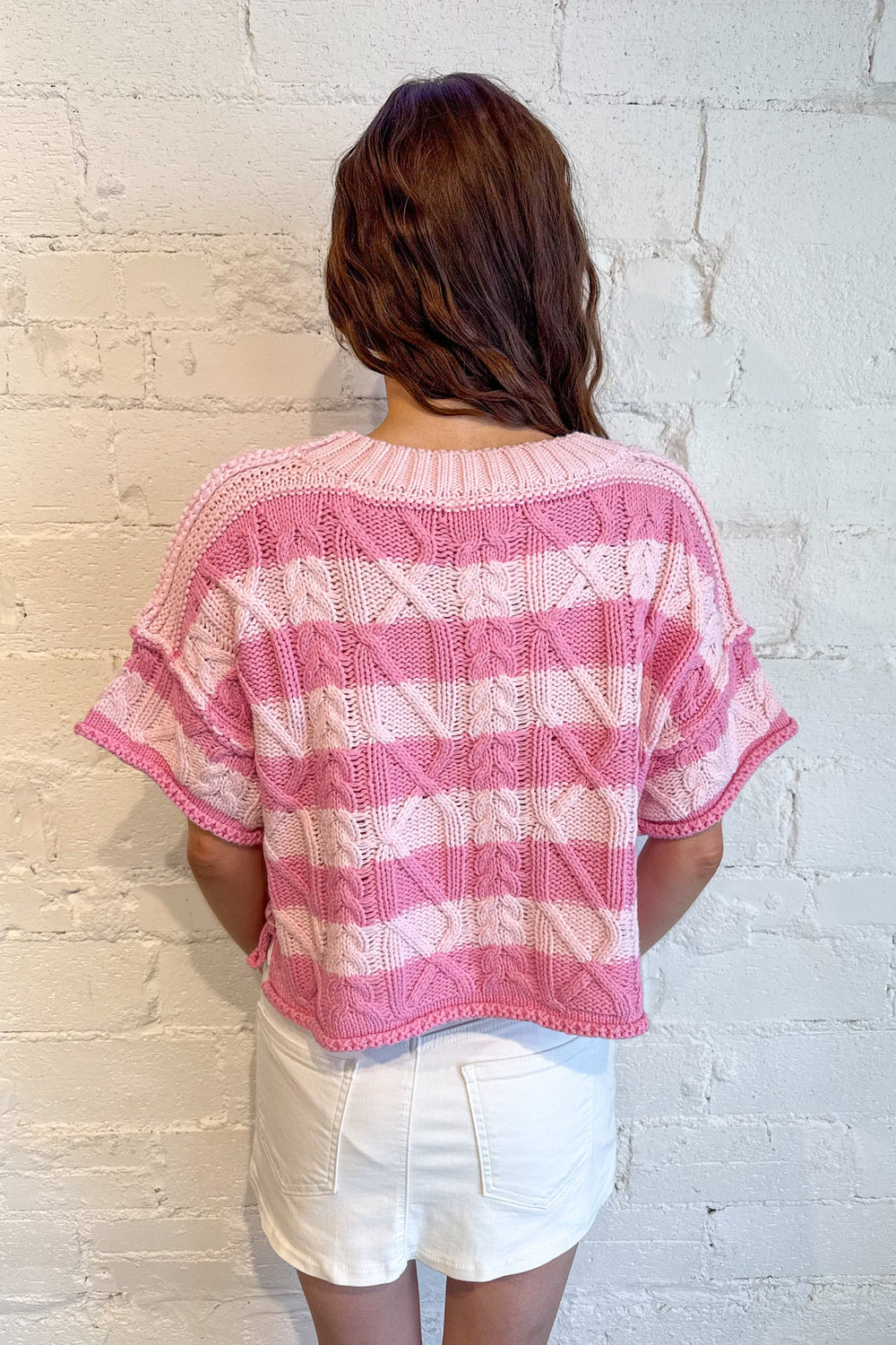 Strawberry Stripe Sweater, Cropped Sweater, Sweater, Sweaters, Spring Styles, Adeline Boutique, Dallas Boutique