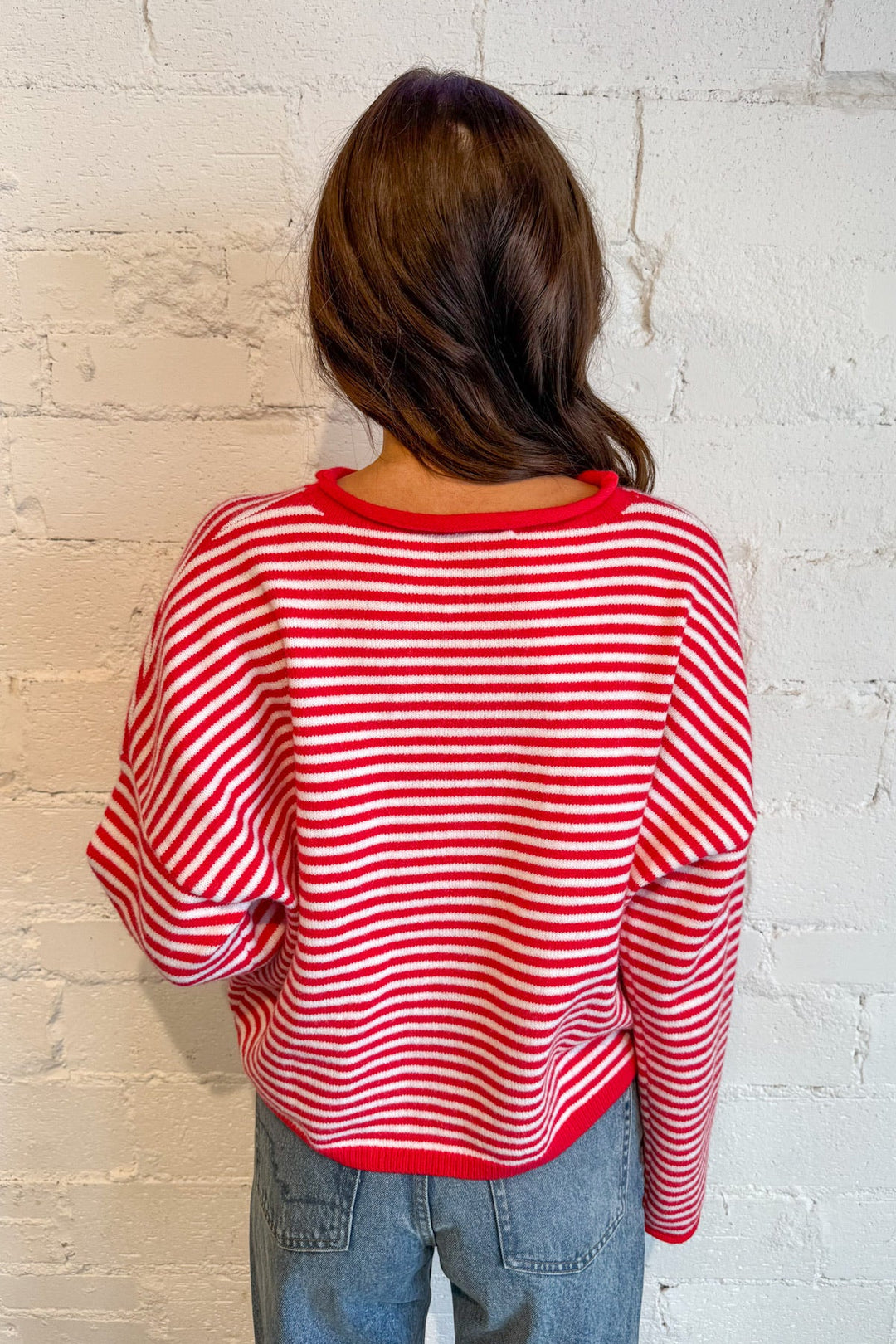 Striped Knit Cardigan, Cardigan, Sweaters, Striped Cardigan, Adeline Boutique, Dallas Boutique, Women's Clothing, Winter Styles