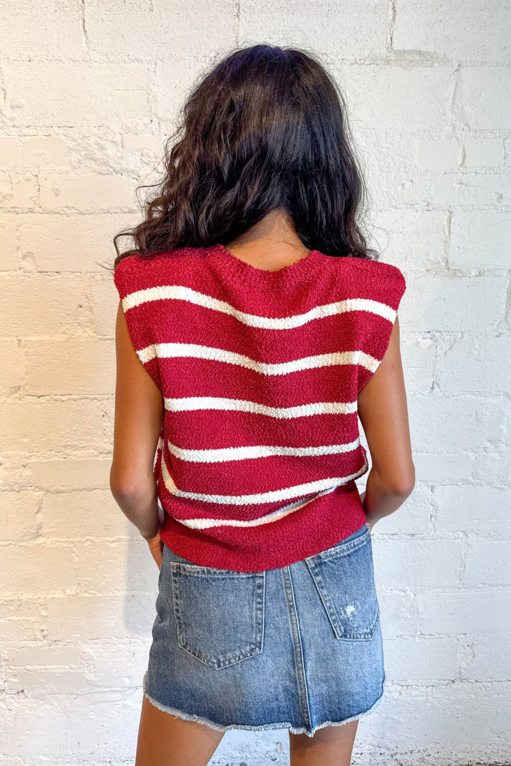 Striped Knit Top, Striped Sweater, Sweater, Tops, Fall Tops, Adeline Boutique, Dallas Boutique, Fall Outfits, Boutique Clothing 