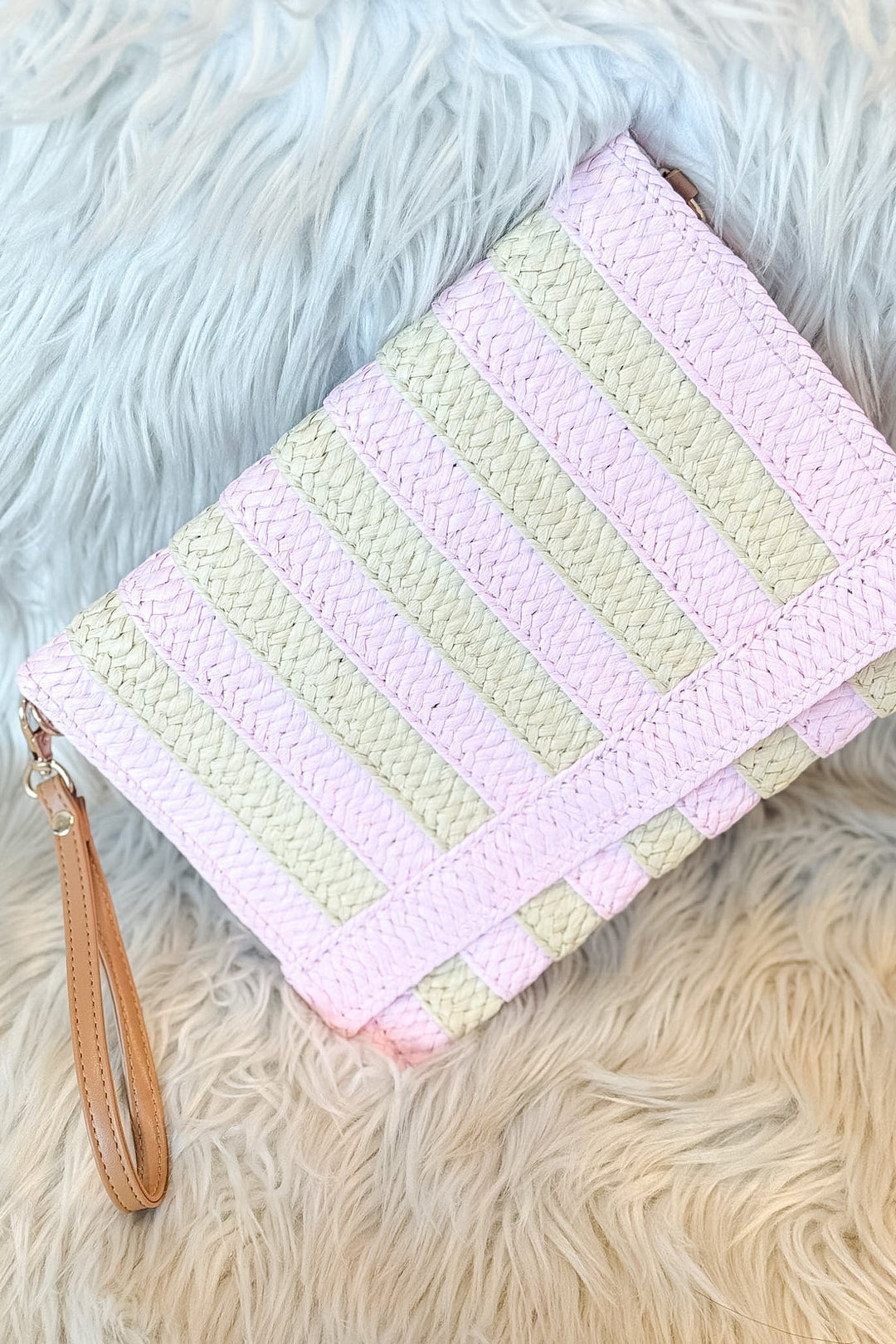 Striped Straw Clutch, Clutch, Accessories, Purse, Adeline Boutique, Dallas Boutique, Beach Accessories, Spring Styles