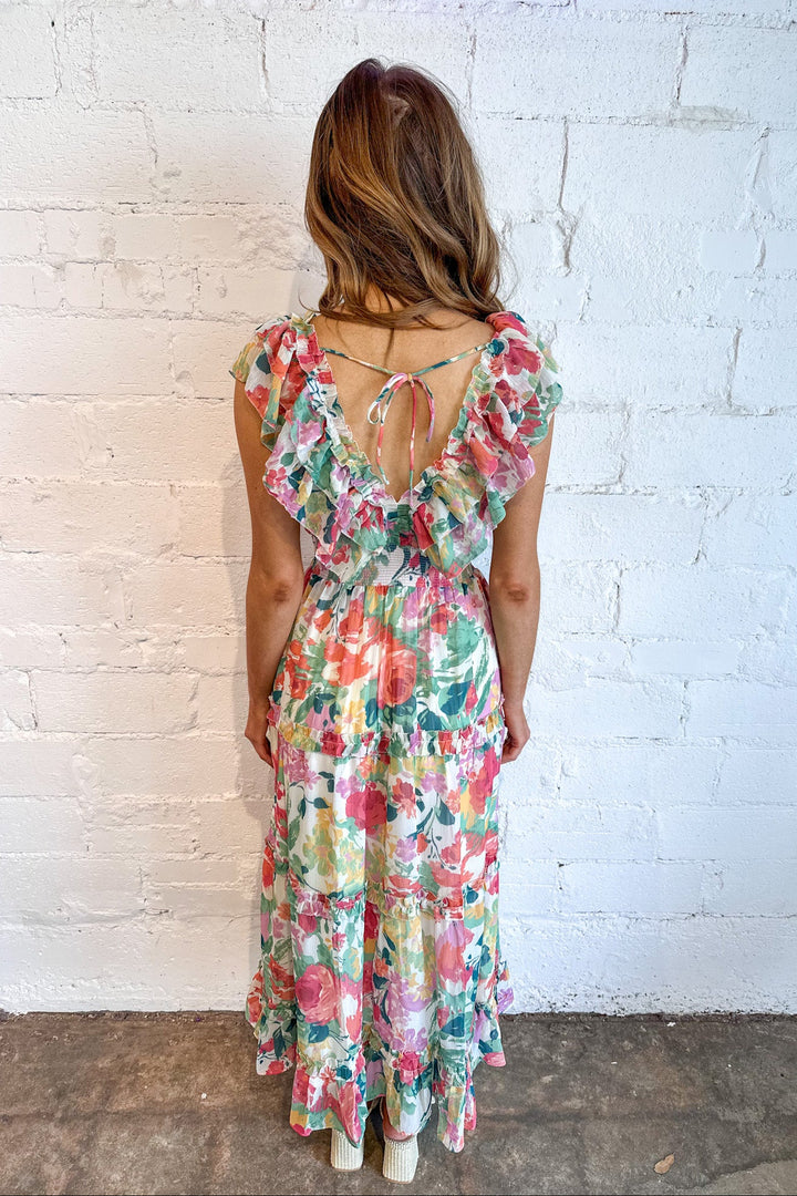 Summer Serenade Maxi Dress, Maxi Dress, Maxis,Wedding Guest Dress, Adeline Boutique, Dallas Boutique, Boutique Dresses, Sundress, Floral Dress