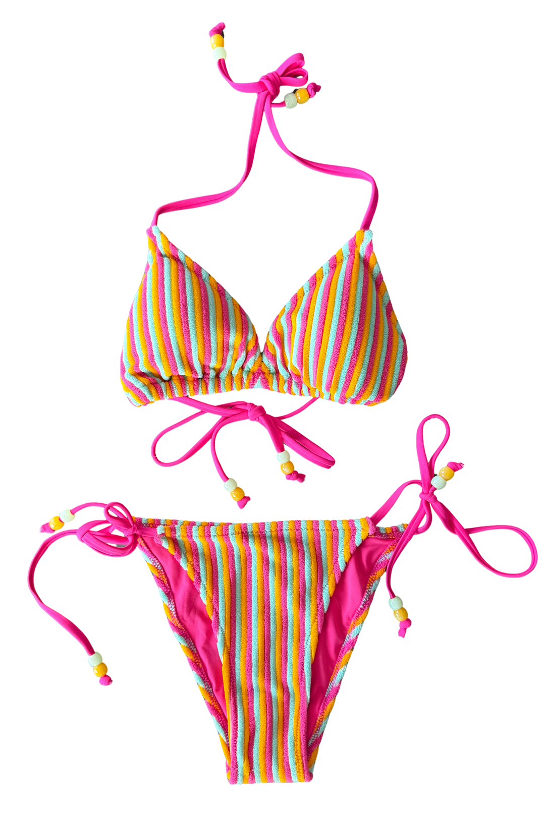 Summer Sunset Stripe Bikini Bottoms, swim, swimwear, swimsuit, swimsuits, dallas boutique, boutique, adeline boutique