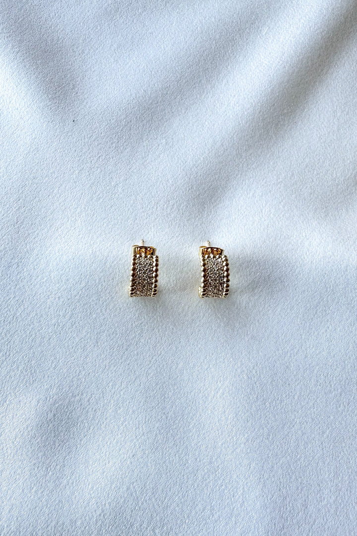 Sun Glimmer Mini Hoop Earrings, Jewelry, Accessories, Hoop Earrings, Adeline Boutique, Dallas Boutique, Boutiques