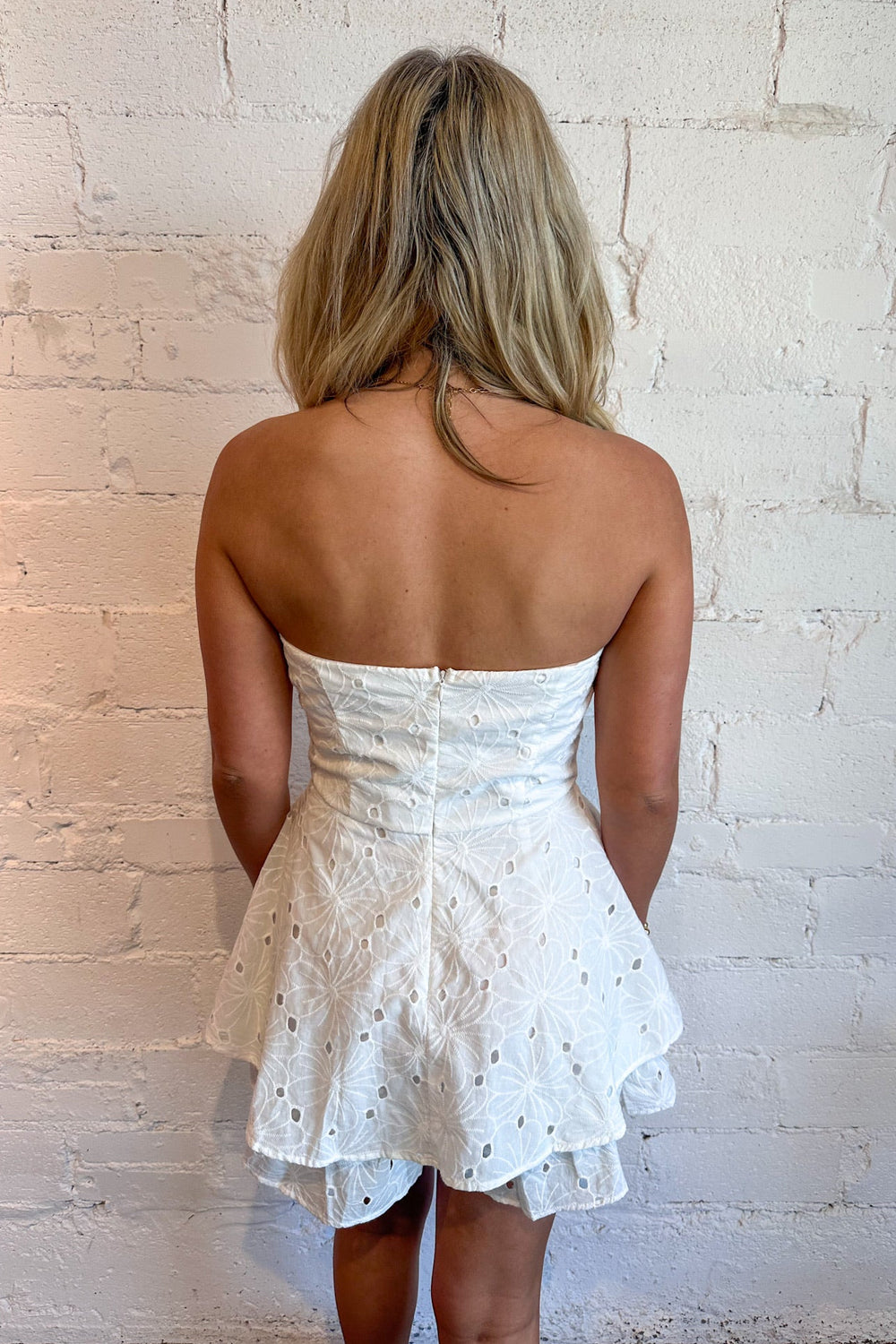 Sunlace Eyelet Romper Dress, White Dress, Dresses and Rompers, Adeline Boutique, Boutique Dresses, Summer Dress, Dallas Boutiques
