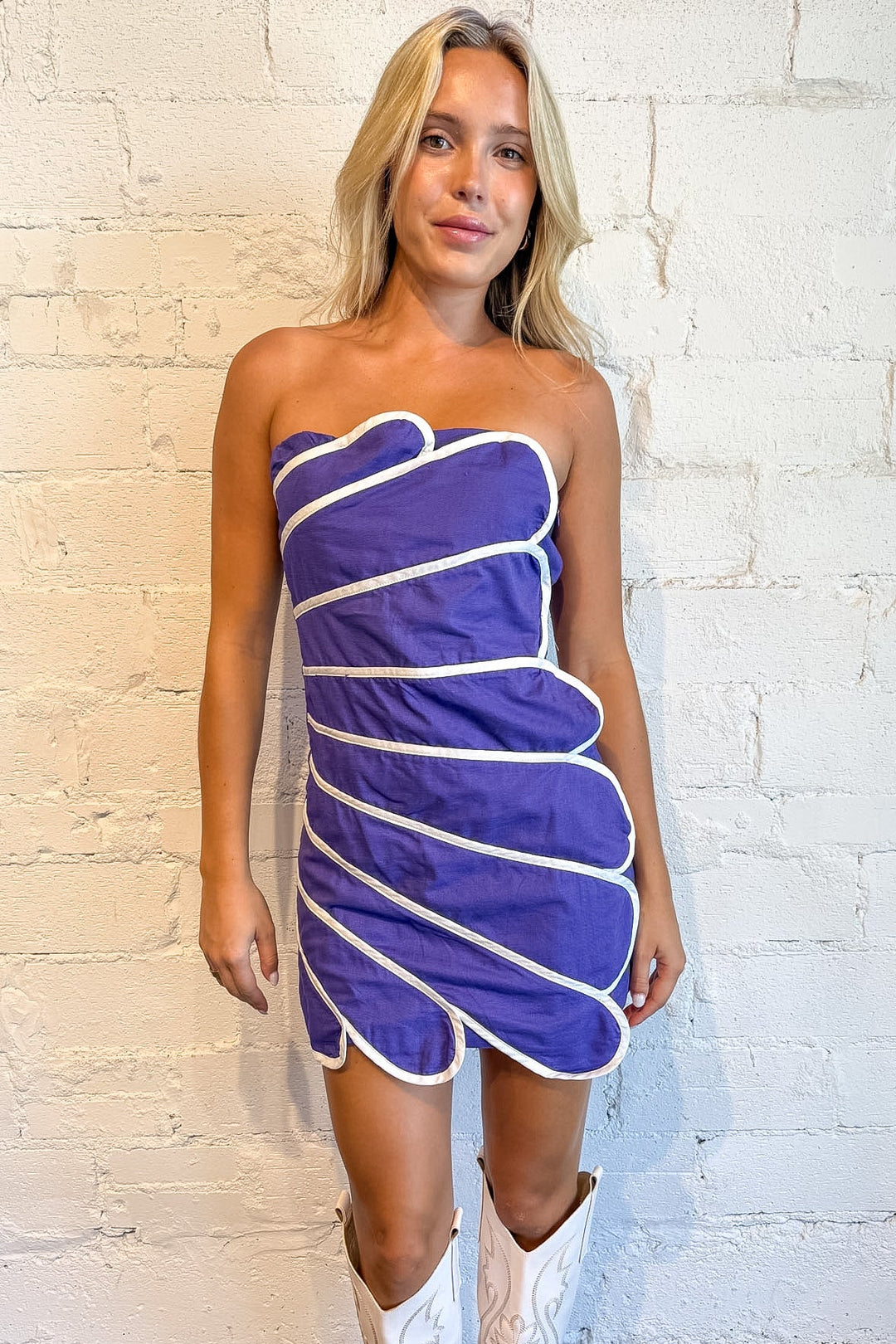 gameday mini dress Susie Featuring flirty tie straps Randy Fenoli - Effie Tiffany Haddish Size:9y