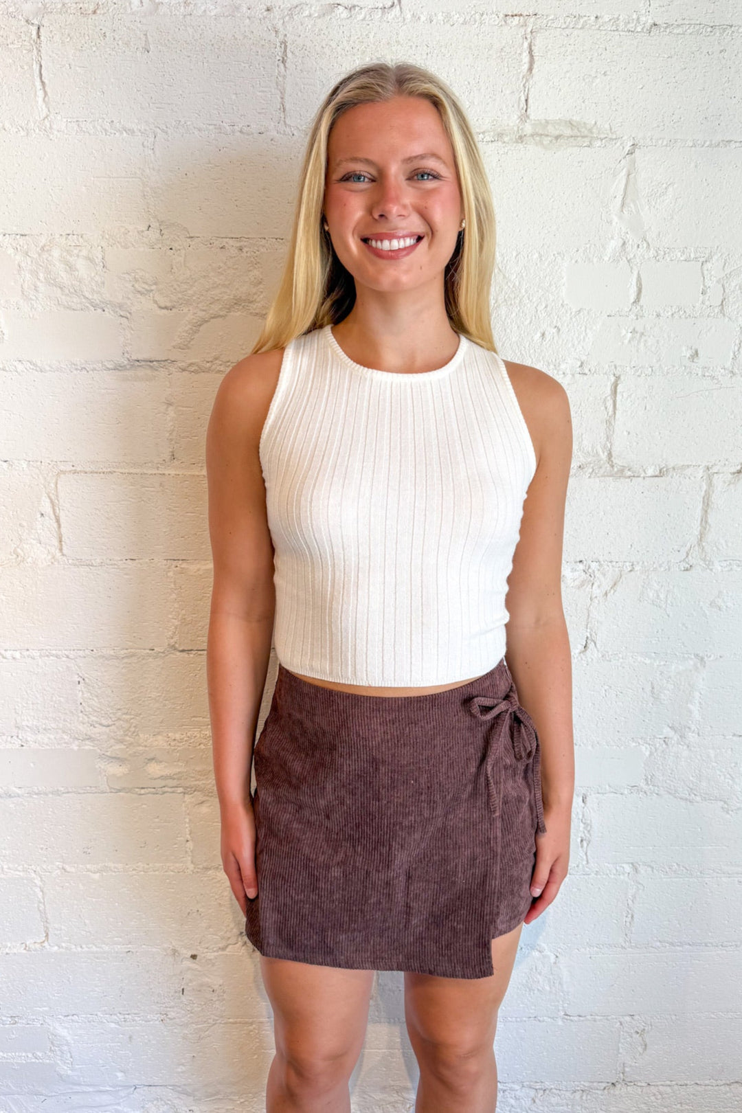 Sweater Tank Crop Top, Tank Top, Basic Top, Adeline Boutique, Crop Top, Dallas Boutique