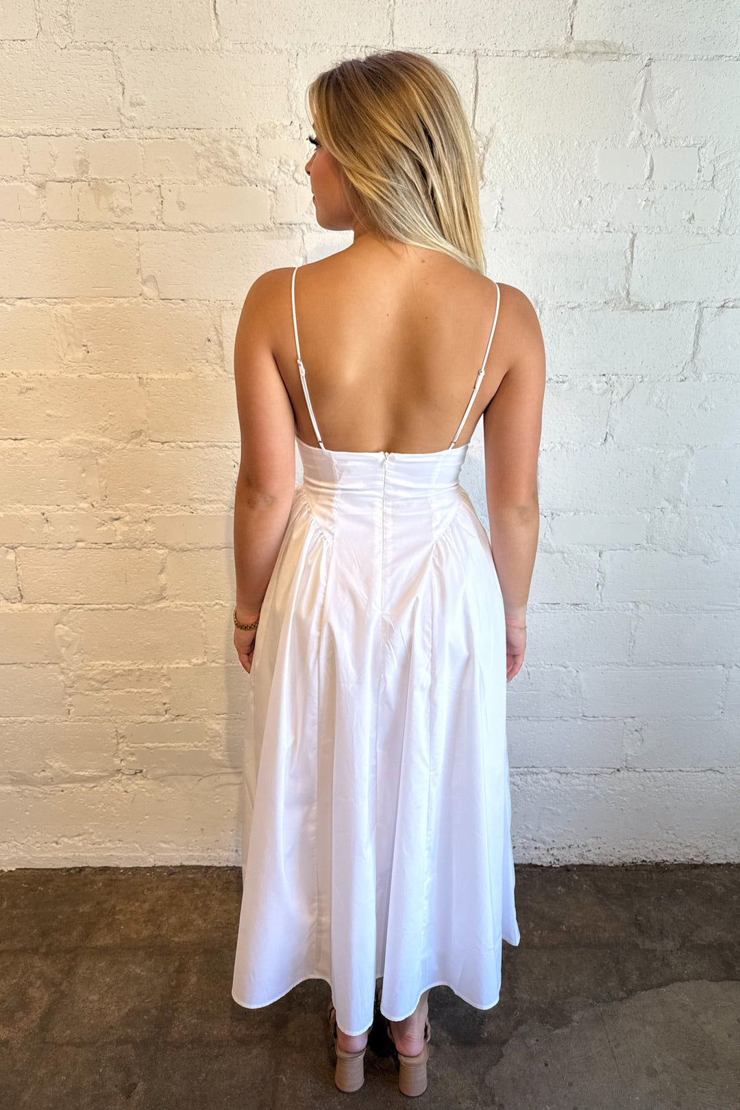 Sydney Dress, White Dress,Maxi Dress, Dresses, Bridal Dress, Adeline Boutique, Dallas Boutique, Boutique Dresses