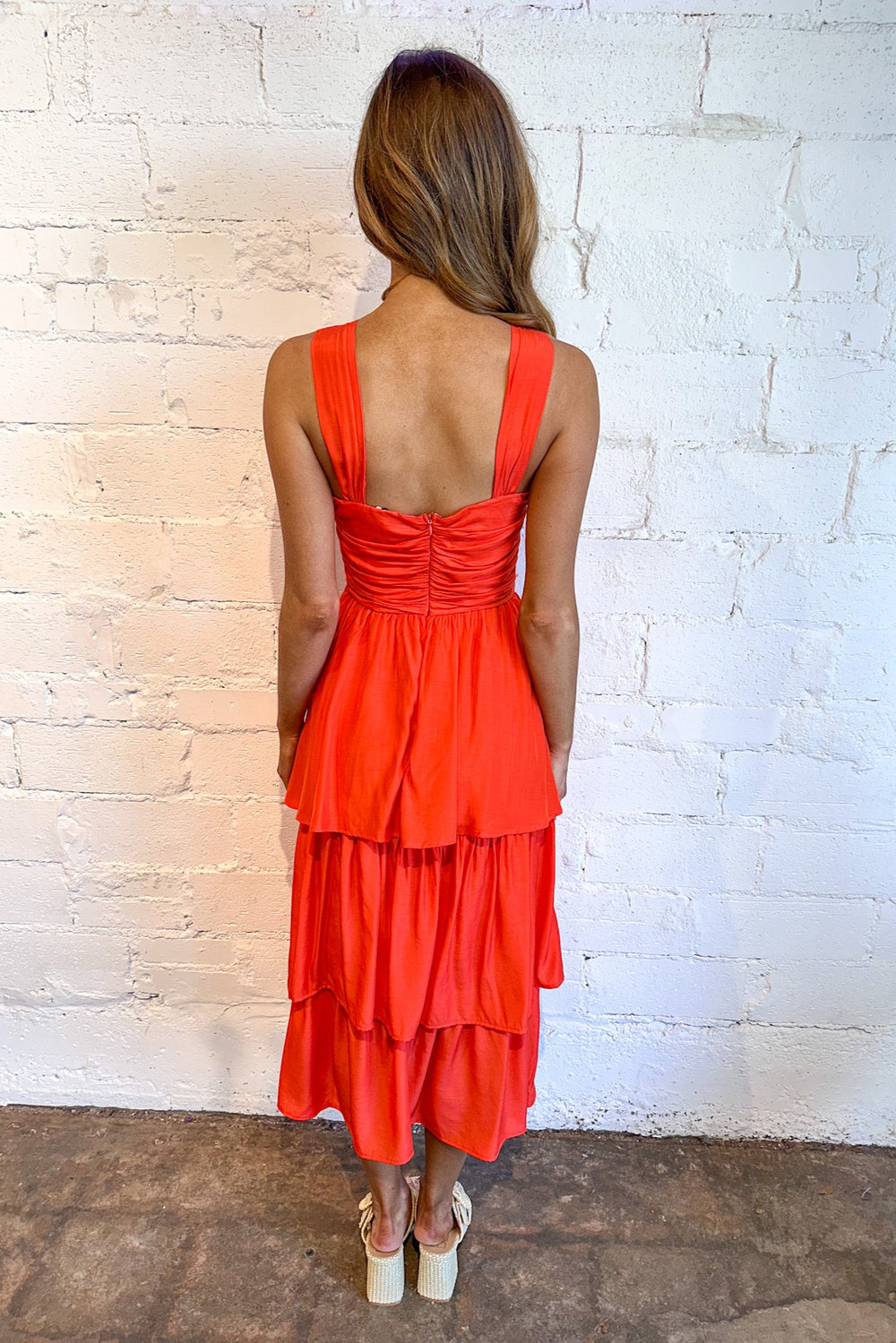 Tangerine Dream Midi Dress, Maxi Dress, Spring and Summer Dresses, Dresses, Wedding Guest Dress, Boutique Dresses, Adeline Boutique, Dallas Boutique 